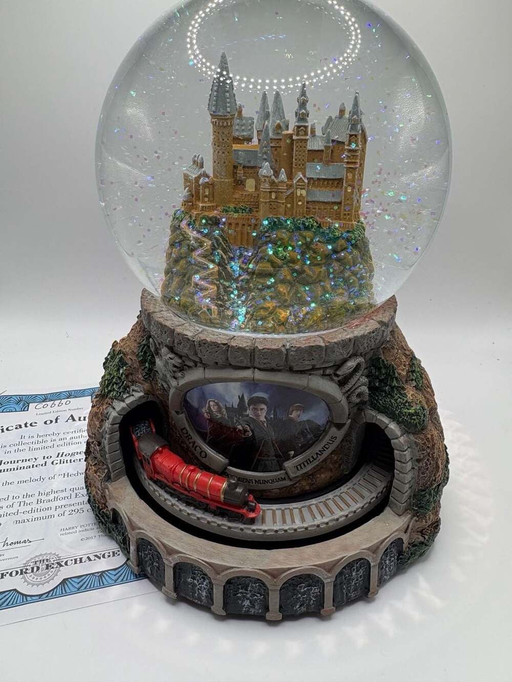 The Bradford Exchange Harry Potter Journey To Hogwarts Musical Lightup Globe